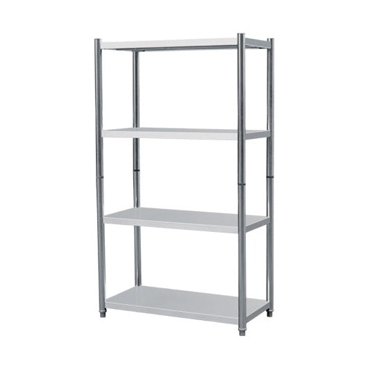 CS Euro Étagère de rangement inox renforcée 2000 x 500mm 4 niveaux