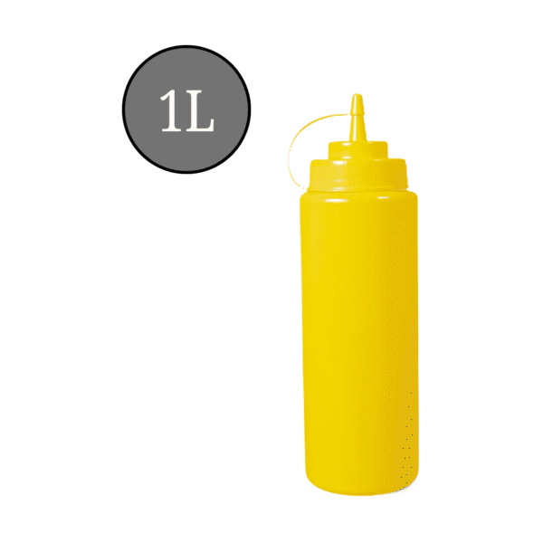 CS Euro Squeeze Sauce Bottle Yellow 1000ml (35oz)