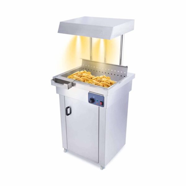 CS Euro Floor Standing Chip Scuttle Warmer with Perforated Tray PFW1C2