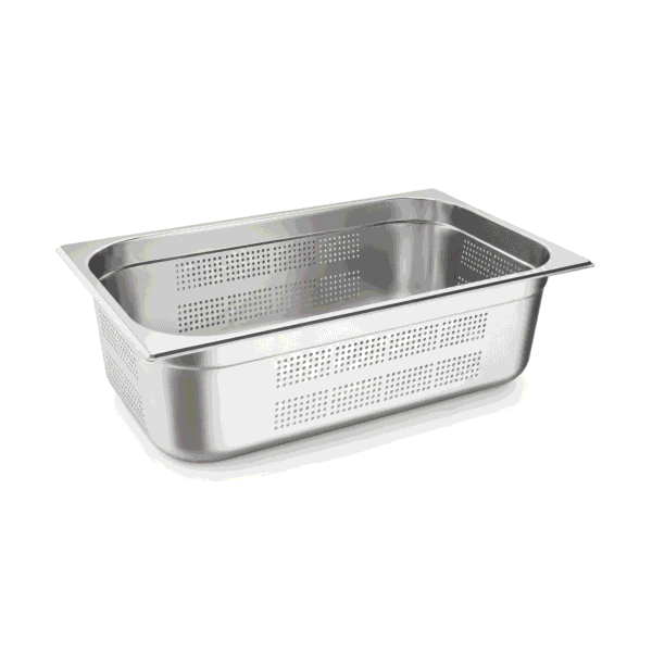 Stainless Steel Perforated Gastronorm Pan GN 1/1 Depth 150mm