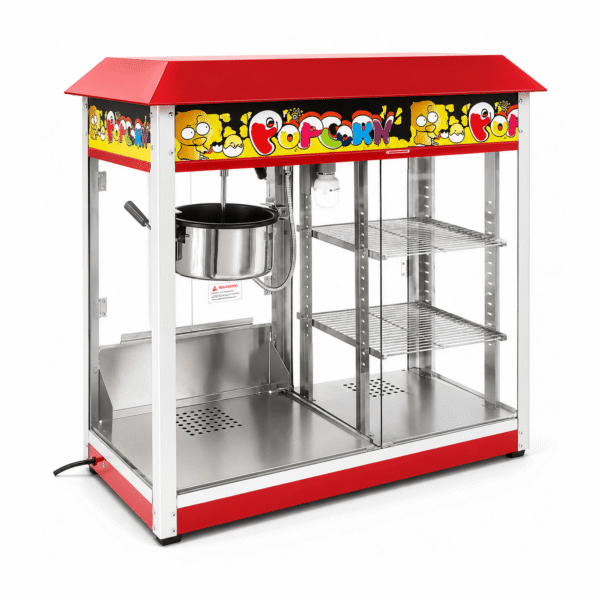 CS Euro Commercial Popcorn Machine 2 Shelf Warm Showcase 1800W KRPWS11