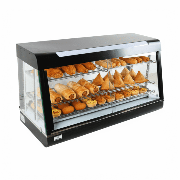 CS Euro Commercial Heated showcase food warmer 120cm 3 shelves KR603