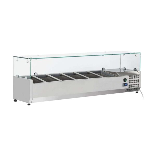 CS Euro Refrigerated Servery Prep Top 1400mm 6xGN1/3 Depth 380mm Salad bar VRX1438