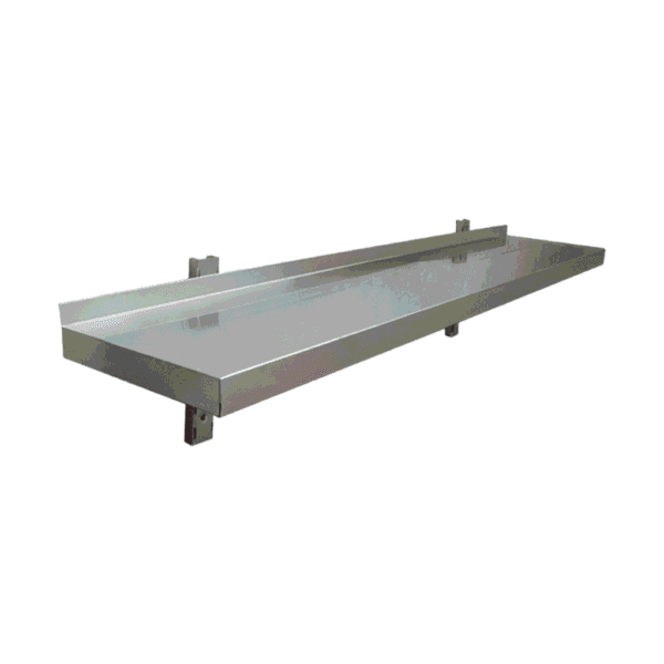 CS Euro Adjustable Wall Shelf 600mm Stainless Steel Single Tier THWBS1R64