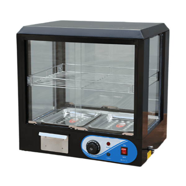 CS Euro Hot Display Cabinet 660mm Countertop Pie Warmer KY66