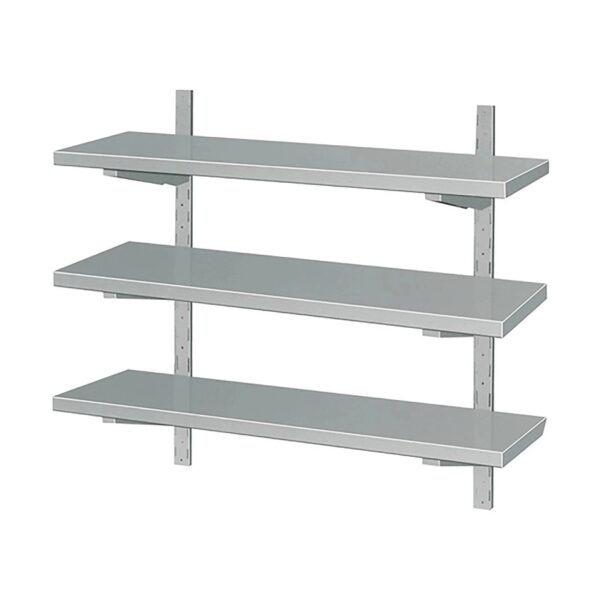 CS Euro Height Adjustable Wall shelf 3 levels 1000x400x100mm Stainless steel THWBS3R104