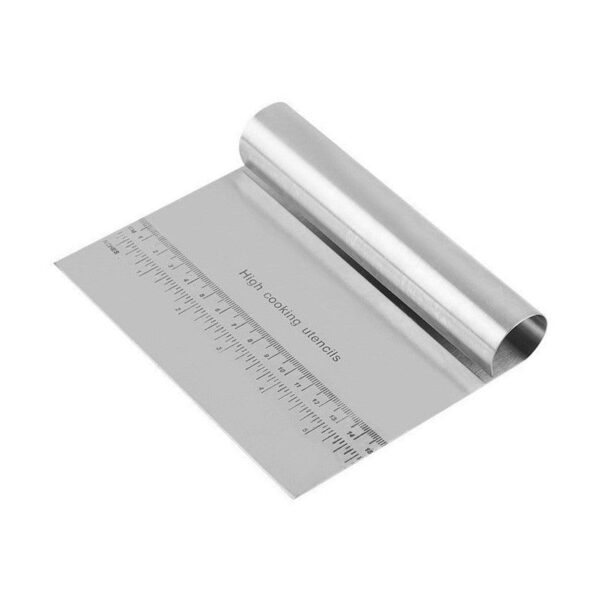 CS Euro Stainless Steel Dough Scraper with Ruler 150mm WT-PK2107