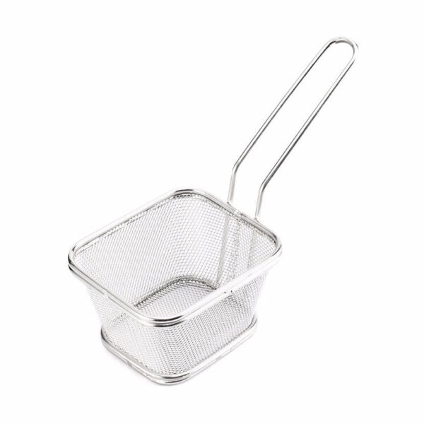 CS Euro Commercial Stainless Steel Square Serving Basket 105mm WT-PK2112