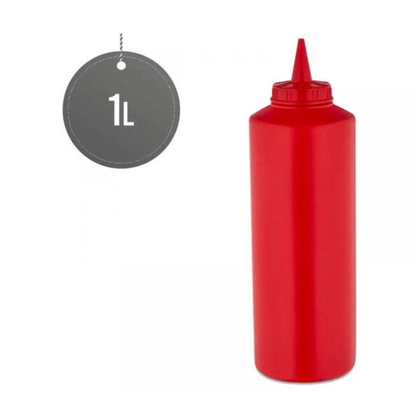 Squeeze Sauce Bottle Red 1000ml (35oz)