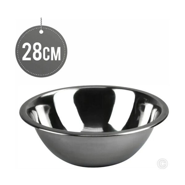 CS Euro Stainless Steel Deep Mixing Bowl 28cm Ashley Cook