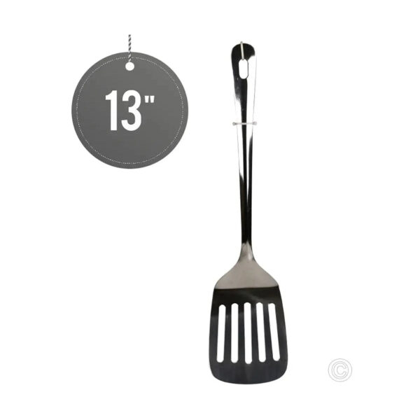 CS Euro Stainless Steel Turner Slotted Spatula 13"
