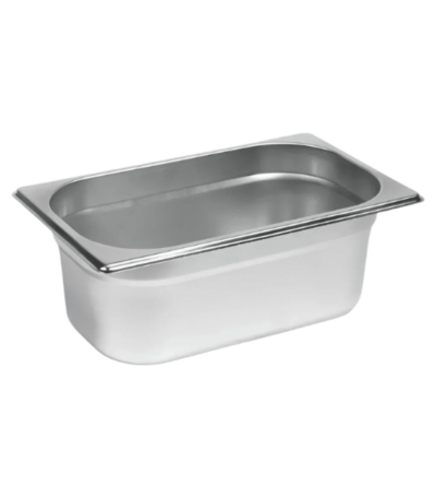 Stainless Steel Gastronorm Pan GN 1/4 Depth 100mm