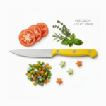CS Euro Colour Coded Utility Knife 5" 2.0mm Kitchen Prep 32005
