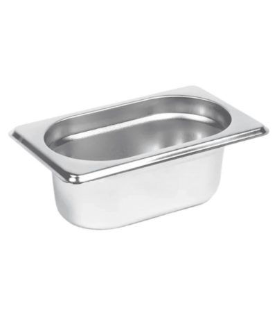 Stainless Steel Gastronorm Pan GN 1/9 Depth 65mm