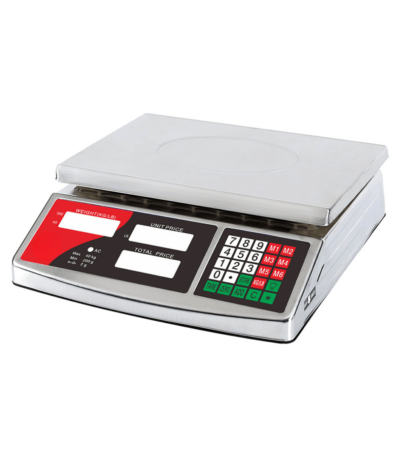 CS Euro Digital Weighing Scale 40kg LCD Display ACS-701