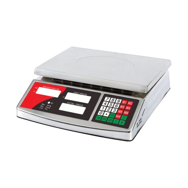 CS Euro Digital Weighing Scale 40kg LCD Display ACS-701