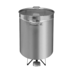 CS Euro Professional Waste bin Stainless steel Wheels Pedal 120 litres AD6904