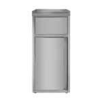 CS Euro Commercial Waste Bin Cabinet Stainless Steel Work Table 502x532x1226mm AER55