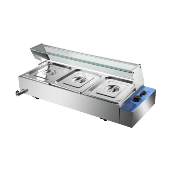 CS Euro Countertop Wet Bain Marie 3 x GN1/2 935mm BM23