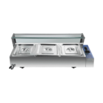 CS Euro Countertop Wet Bain Marie 3 x GN1/2 935mm BM23