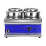 CS Euro 4 Round Pot Bain Marie 4x 4ltr with Drain Tap BM4TT