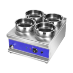 CS Euro 4 Round Pot Bain Marie 4x 4ltr with Drain Tap BM4TT