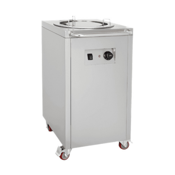 CS Euro Heated Plate Dispenser Trolley Stainless steel 1kW CGDNT1