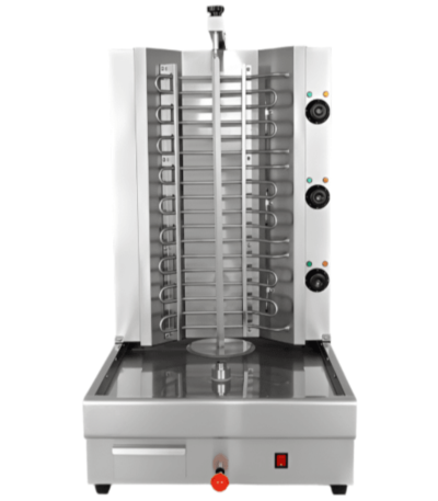 CS Euro 3 Burner Electric Doner Kebab Machine grill Movable Body 8kW