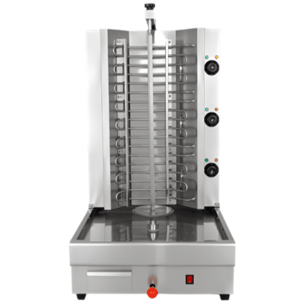 CS Euro 3 Burner Electric Doner Kebab Machine grill Movable Body 8kW