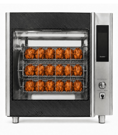 CS Euro Basket Chicken Rotisserie Oven 7 Basket 35 Chicken 10.5kW CY7S