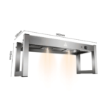 CS Euro Commercial Quartz Lamp Heating Gantry Single tier 900mm FWL091