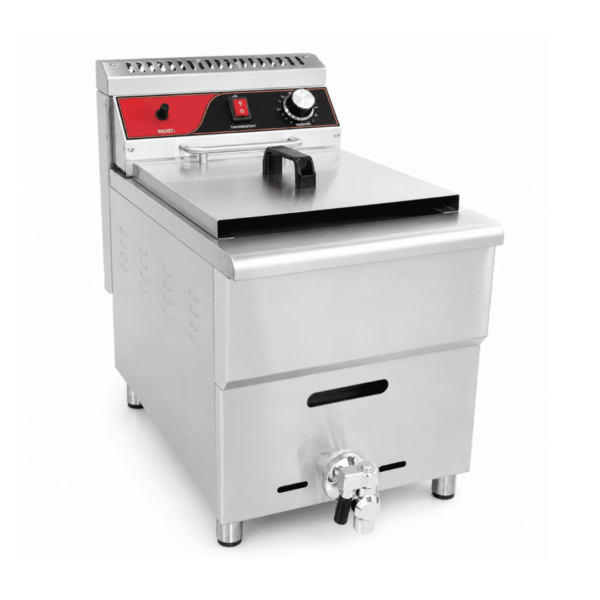 CS Euro LPG Gas Deep Fryer Single Tank 14L Countertop GF-181