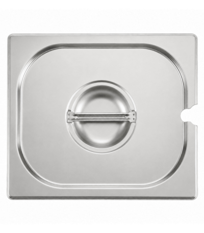 Stainless Steel Notched Gastronorm Lid GN 1/6