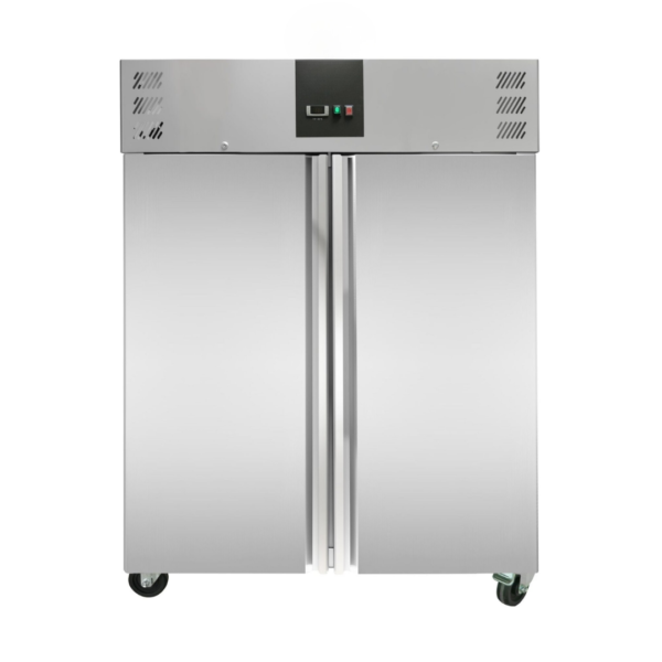 CS Euro Commercial Upright Freezer 1180L Double Door Stainless Steel GN1180BT