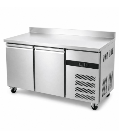 CS Euro Commercial Refrigerated Counter 2 Door Depth 700mm Upstand GN2200TN