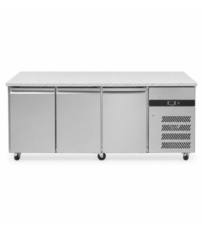 CS Euro Commercial Refrigerated Prep Counter Marble Top 3 Door 1795mm GZ3100TN