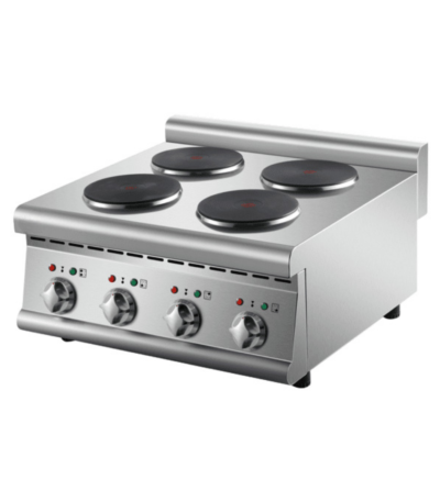 CS Euro Commercial Electric boiling top 4 plates 8kW Countertop HRQ605E