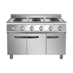 CS Euro Commercial Electric Cooker 6 Burners with Cabinet Base 6x2kW 700mm Depth