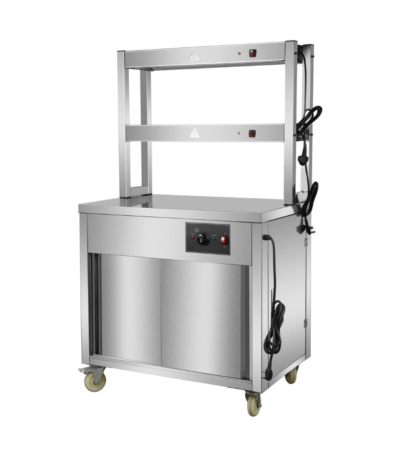 CS Euro Mobile Hot Cupboard 900mm 2 Tier Heated Gantry HYH09HD
