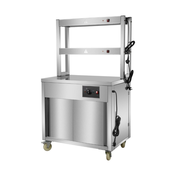 CS Euro Mobile Hot Cupboard 900mm 2 Tier Heated Gantry HYH09HD