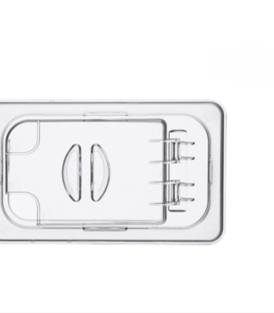 CS Euro Polycarbonate Gastronorm 1/4 Open Flip Lid