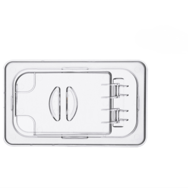 CS Euro Polycarbonate Gastronorm 1/4 Open Flip Lid