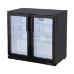 CS Euro Back Bar Cooler 900mm 2 Hinged Glass Doors KBC-2