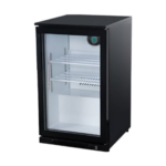 CS Euro Back Bar Cooler 98L Single Glass Door Black KBC1
