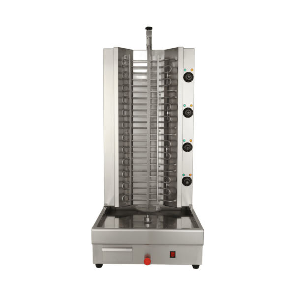 CS Euro 4 Burner Electric Doner Kebab Machine grill Movable Body 10.4Kw
