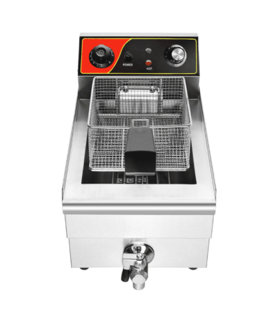 CS Euro Countertop Electric Fryer 13L Single Tank with Drain Tap KEF131V