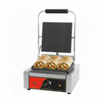 CS Euro Single Panini Grill Ribbed Plates 1.8kW Contact Grill KEG-811A