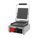 CS Euro Single Panini Grill Smooth Plates 1.8kW Contact Grill KEG-811B