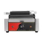 CS Euro Single Panini Grill Smooth Plates 1.8kW Contact Grill KEG-811B