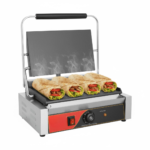 CS Euro Extra Large Panini Grill Smooth Plates 2.2kW Contact Grill KEG-812B